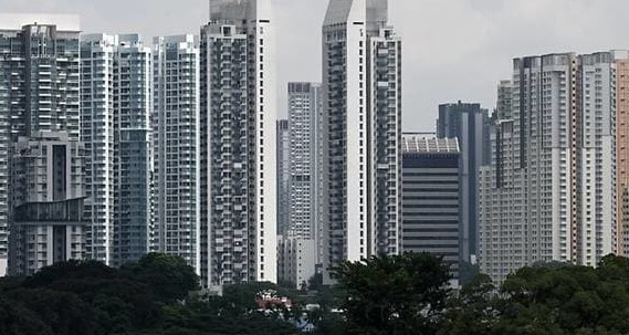 File photo of apartment buildings in Singapore